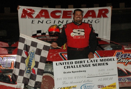 Johnny Collins earned $5,000. (Real Racin' USA Photo)