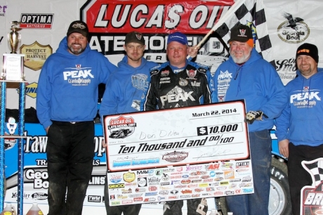 Don O'Neal and his teammates enjoy victory lane. (Jim DenHamer)