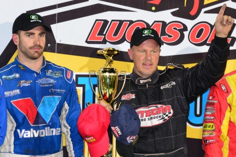 Rivals Josh Richards (left) and Darrell Lanigan. (rickschwalliephotos.com)