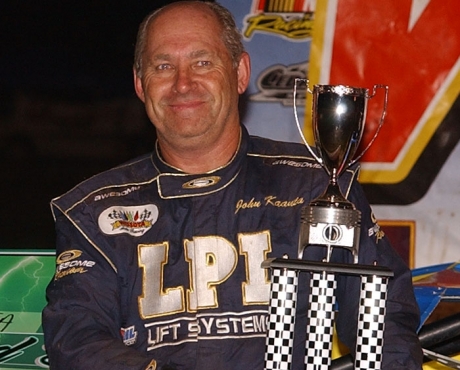 Kaanta celebrates at Cedar Lake. (K.C. Rooney)