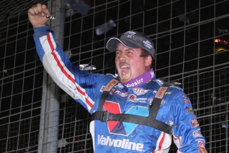 Brandon Sheppard celebrates Friday. (Jim DenHamer)