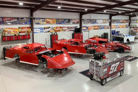 Cade Dillard's race shop. (@CDillard97)