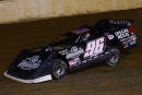 A lap-13 flat tire sent him pitside, but Tanner English rallied July 5 at Paducah (Ky.) International Raceway for his second DIRTcar Summer Nationals victory of the season. (joshjamesartwork.com)