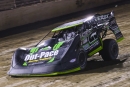 Jason Feger&#039;s car got banged up but he survived for a $5,000 MARS Championship Series victory July 20 at Federated Auto Parts Raceway at I-55 in Pevely, Mo. (joshjamesartwork.com)
