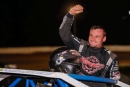 Zach Milbee won his seventh Burlile Steel Block Late Model Series race of the season Aug. 3 at Mudlick Valley Raceway in Wallingford, Ky. (Josh Wilson)