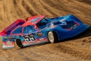 Rockett Bennett, 16, won his first Super Late Model feature Aug. 3 at Peoria (Ill.) Speedway. (Brian Sharwarko/UAMP Motorsports)