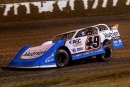 Jonathan Davenport won his second weekend semifeature Aug. 9 at Florence Speedway in Union, Ky., on the Lucas Oil Late Model Dirt Series in Sunoco North-South 100 prelims. (heathlawsonphotos.com)