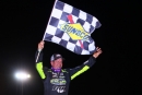 Brian Shirley triumphs in Sept. 13&#039;s MARS Championship Series feature at Brownstown (Ill.) Bullring. (joshjamesartwork.com)