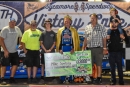 Mike Spatola and his supporters celebrated Sept. 20&#039;s Wabam Dirt Kings Tour victory a Sycamore Speedway in Maple Park, Ill. (Chad Marquardt)