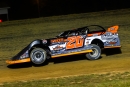 Ricky Thornton Jr. on his way to a $10,000 victory in Oct. 11&#039;s 40-lap C.J. Rayburn Memorial for the Lucas Oil Late Model Dirt Series at Brownstown (Ind.) Speedway. (heathlawsonphotos.com)