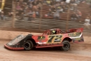 Michael Norris piloting his topless Late Model to victory in Oct. 12's ULMS-sanctioned Steel City Stampede feature at Lernerville Speedway in Sarver, Pa. (Howie Balis)