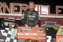 Michael Norris in victory lane after capturing the 30-lap RUSH Crate Late Model portion of Oct. 12&#039;s Steel City Stampede at Lernerville Speedway in Sarver, Pa. (Howie Balis)