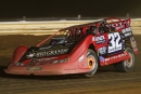 Bobby Pierce on his way to a $30,000 victory in Oct. 26's 50-lap finale of the XRSS-ULMS Mason-Dixon 100 at Pennsboro (W.Va.) Speedway. (Zach Yost)