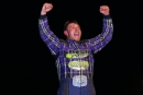 Tyler Erb on Oct. 26 celebrates his $20,000 victory in the Coors Light Fall Classic at Whynot Motorsports Park in Meridian, Miss. (joshjamesartwork.com)