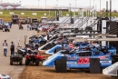 The busy Late Model pits on Nov. 6 at The Dirt Track at Charlotte in Concord, N.C., before the opening night of the World of Outlaws World Finals. (Zach Yost)