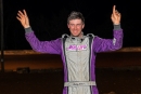 Oakley Johns of Hohenwald, Tenn., celebrates Nov. 16&#039;s $6,000 Super Late Model victory at his hometown Tennessee National Raceway. (Zackary Washington/Simple Moments Photography)